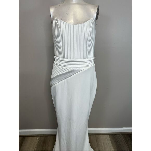 Zhivago Reine De Reinettes Gown In White US 6 $650 - Picture 5 of 12